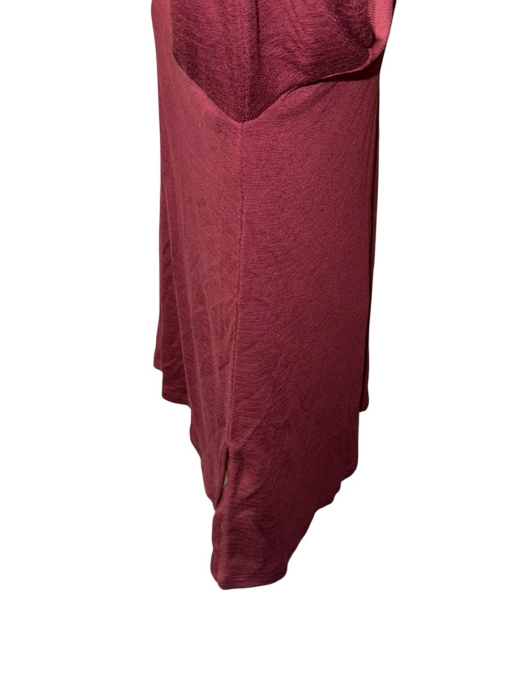 Wool& Wooland Scout Waffle Tunic top shirt women’s XXL merino wool maroon - Picture 4 of 11